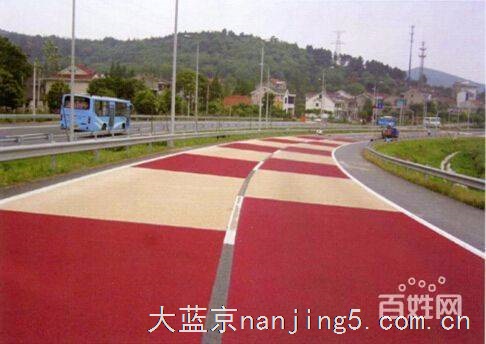 江苏彩色混凝土压花地坪厂家、室外道路防滑绿道地坪