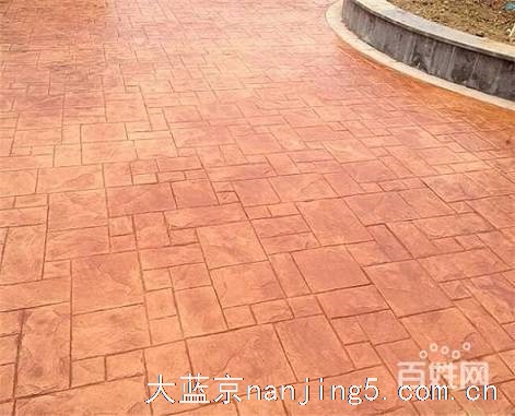 公园水泥路面压模路面,南京艺术压模地坪,压花地面