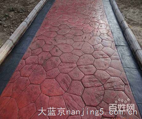 自行车彩色防滑路面施工,南京混凝土压模地面量大从优