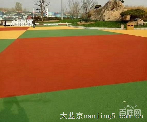 江苏拓彩防滑路面陶瓷颗粒路面、防滑绿道施工哪家好