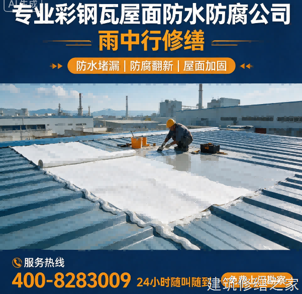 2026/9肇庆四会市彩钢瓦屋面防水注意事项